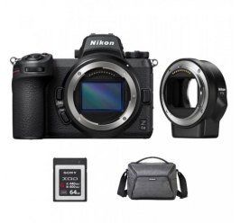 NIKON Z6II ohi&scaron;je + FTZ + XQD 64GB + TORBA