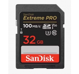 SDHC SANDISK 32GB EXTREME PRO, 100/90MB/s, UHS-I, U3, C10, V30