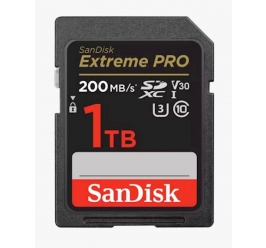 SDXC SANDISK 1TB EXTREME PRO, 200/140MB/s, UHS-I, C10, U3, V30