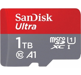 SDXC SANDISK MICRO 1TB ULTRA, 150MB/s, UHS-I, C10, A1, adapter