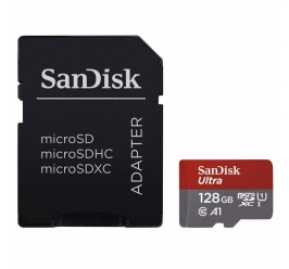 SDXC SANDISK MICRO 64GB ULTRA, 140MB/s, UHS-I, C10, A1, adapter