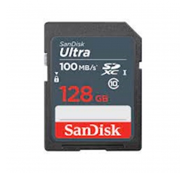 SDXC SanDisk 128GB Ultra, 100MB/s