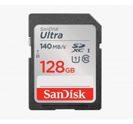 SDXC SanDisk 128GB Ultra, 140MB/s, UHS-I, C10