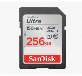 SDXC SanDisk 256GB Ultra, 150MB/s, UHS-I, C10